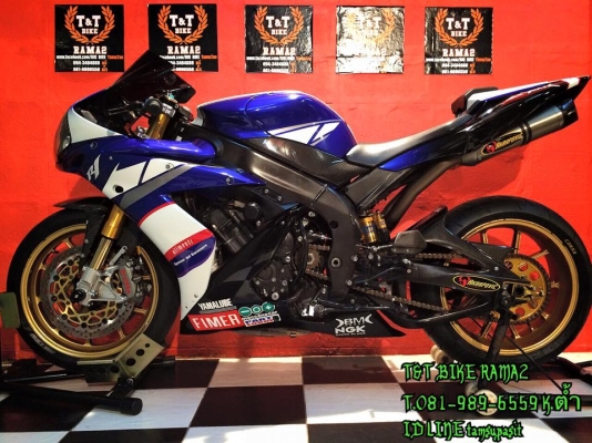 T&amp;T BIKE RAMA2 ขายYAMAHA R1 ปี2004 สเปคเมกา ทะเบียนแท้ๆมาพร้อมของเเต่ง แท้ทั้งคันในราคา 369000