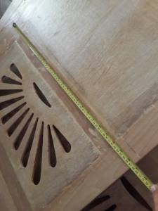 บานประตูตู้ไม้สักบานเลื่อน