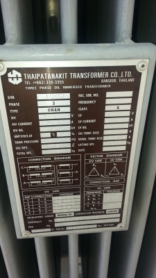 ขายหม้อแปลง 1000 Kva160,000บาท หม้อแปลง 200 Kva110,000บาท หม้อแปลง 500 Kva160,000บาท