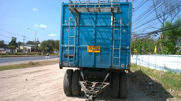 ขายลูกพ่วงไม่ดั้ม 3 คานยัด ลงเล่มแล้ว ยาว 7 เมตร สูง 2.40 เมตร อู่สหกิจ ราคาต่อรองได้ครับ