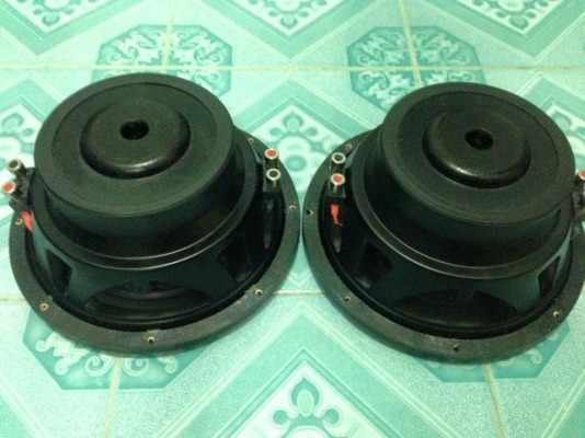 ซับ10นิ้ว NICK AUDIO มือสอง โครงปั้มว้อยคู่ เบสแนวฟังดีมาก สภาพเกือบใหม่ ขายคู่ละ 1650 บาท