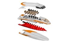 winch 410 เรือไฟเบอร์กลาสแท้ 100 \%ราคาไม่แพง