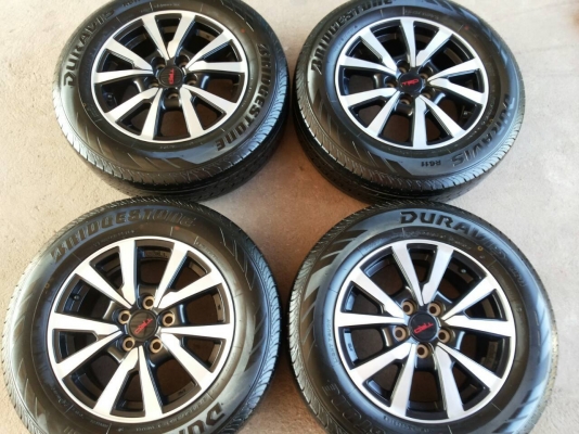 ล้อแม็คเดิม VIGO TRD SPORTIVO 2015 พร้อมยาง BRIDGESTONE 215-66R16  ปี14
