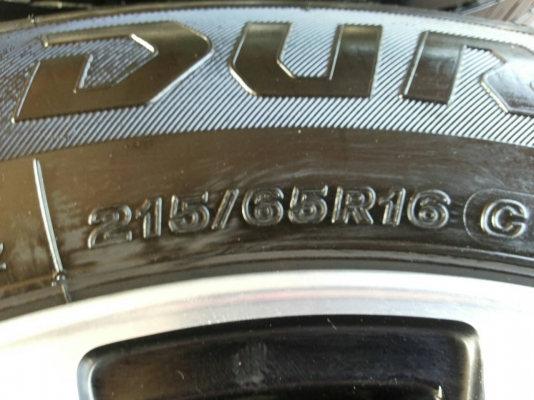 ล้อแม็คเดิม VIGO TRD SPORTIVO 2015 พร้อมยาง BRIDGESTONE 215-66R16  ปี14