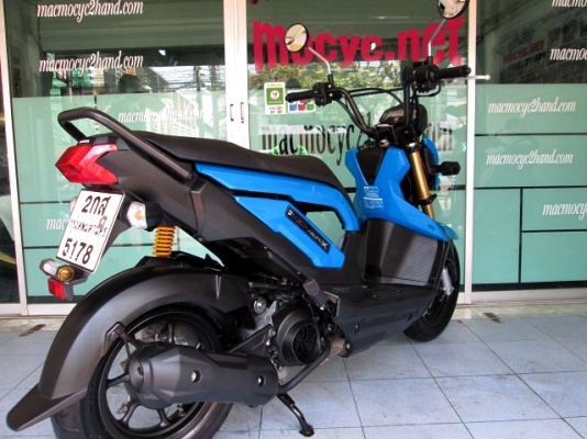 ZOOMER สีนํ้าเงิน สีรุ่นใหม่ รถเดือน กรกฏาคม ปี 57 ไมล์ 4 พันโล  แถม 3 รายการ 38900