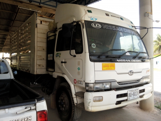 ขายรถบรรทุก 10 ล้อรั้ว NISSAN UD 245 แรงม้าปี 2553 ติกแก็ส 10 ถัง ราคา 950000