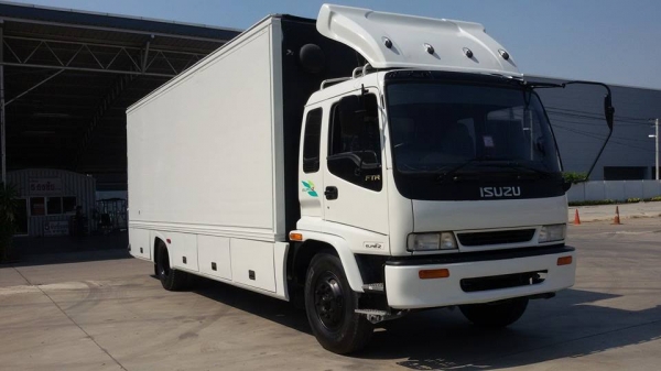 ขาย ISUZU FTR 200 แรงม้า ยาว 7.20 เมตร ตู้แห้ง 3 บาน ท้ายมีลิฟท์ สภาพสวยทั้งคัน จดทะเบียนปี  2545 / 2002 สนใจสอบถามเพิ่มเติมได้ที่ 081-4825911 คุณ พิมพ์ใจ 085-0097969 คุณ รุ่ง ราคา 790000 บาท