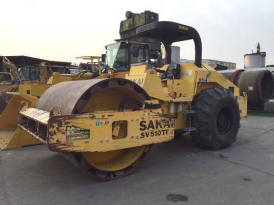 รถบด 10 ตัน Sakai SV510TF (2 เปลือก) ล้อเรียบหุ้มหนาม สภาพเยี่ยม ชม.ต่ำ รถนอกแท้ๆ ยังไม่ผ่านการใช้งา