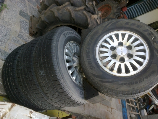 ขายล้อแม็กพร้อมยางแท้ติดรถอิซูซุดากร้อน