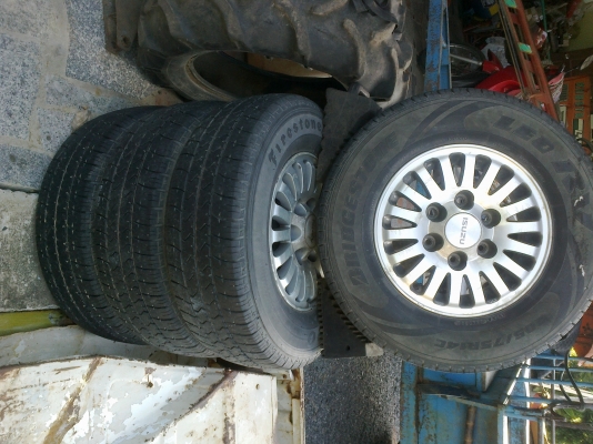 ขายล้อแม็กพร้อมยางแท้ติดรถอิซูซุดากร้อน