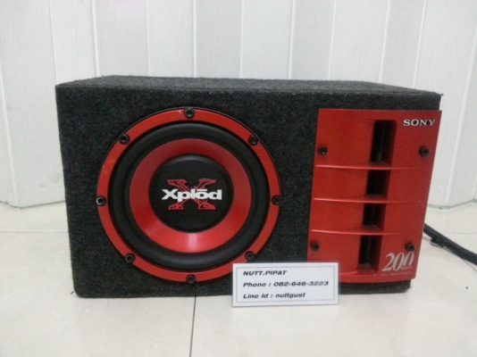 Subwoofer Sony X-plod ตู้ปิด ดอก 8 นิ้ว จากญี่ปุ่น