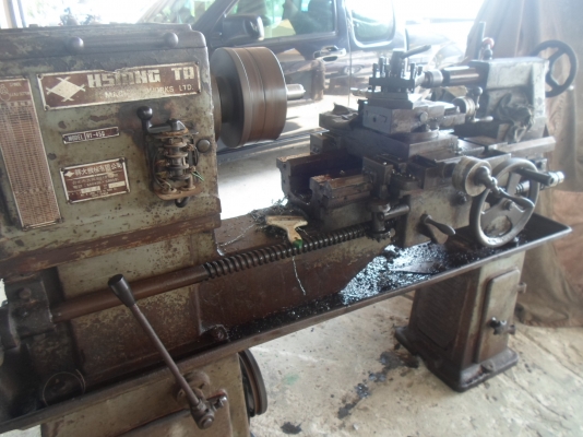แท่นกลึง 4 ฟุต พร้อมใช้งาน มอเตอร์ไฟบ้านสนใจ ด่วน !!! 38,000