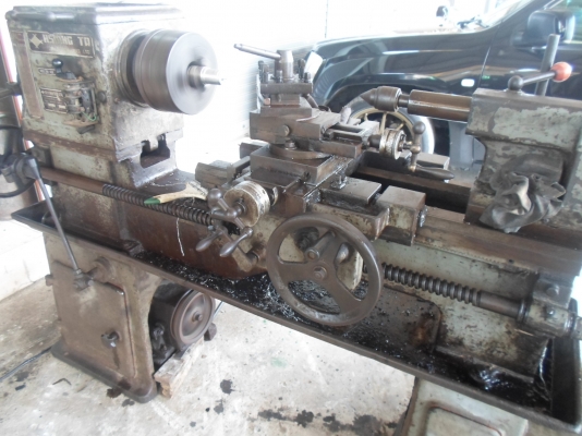 แท่นกลึง 4 ฟุต พร้อมใช้งาน มอเตอร์ไฟบ้านสนใจ ด่วน !!! 38,000