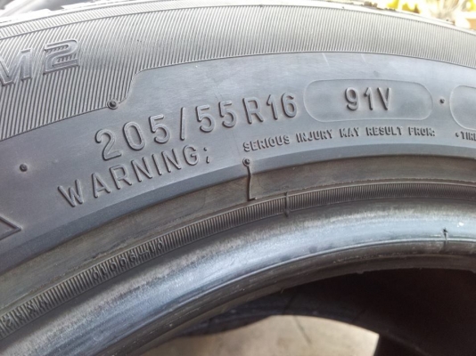 ขายยาง ยาง MICHERLIN XM2 ขนาด 205 /55 /16 ปี 11