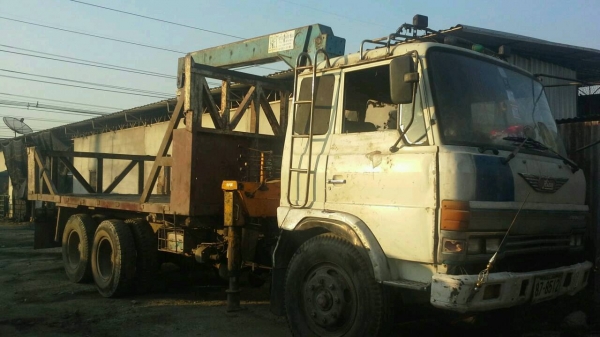 ขายรถสิบล้อHINOFM187เครืองHO7Cโบ220แรงติดเครน4.5ตัน