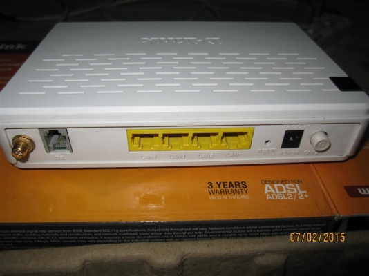 D-Link Wireless G ADSL2 + Router รุ่น DSL-2640BT มี 4 Port