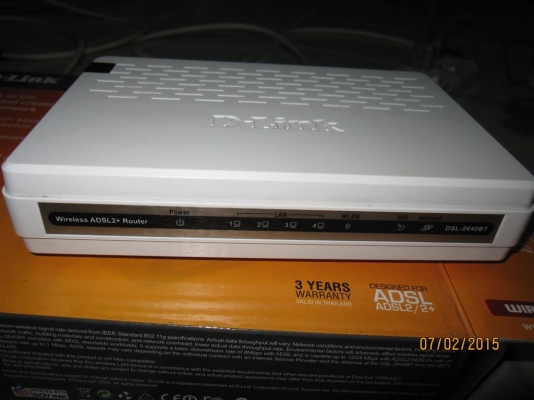 D-Link Wireless G ADSL2 + Router รุ่น DSL-2640BT มี 4 Port