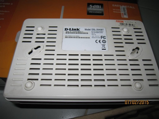 D-Link Wireless G ADSL2 + Router รุ่น DSL-2640BT มี 4 Port