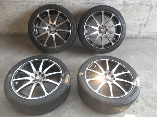 ล้อแม็ก 17นิ้ว 4รู100/114 พร้อมยาง สวยๆ 4 ล้อ ราคา 6500 บาท