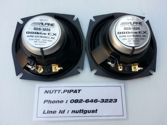 ลำโพง 4 นิ้ว Alpine DDS-122E แกนร่วม มือ2 จากญี่ปุ่น ลำโพง 4 นิ้ว Alpine DDS-122E แกนร่วม มือ2 จากญี่ปุ่น