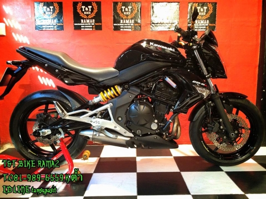 T&amp;T BIKE RAMA2 ด่วนราคาเพียง 149000฿KAWASAKI ER6N 650ABS ปี2011 รถสวย กุญแจแท้2ดอก
