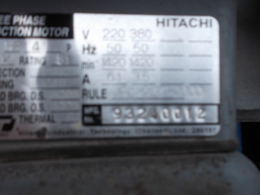 ปั้มลม 148L ใช้งานได้ปกติ สภาพใหม่มาก ใช้ไฟ380V 2แรง 14500