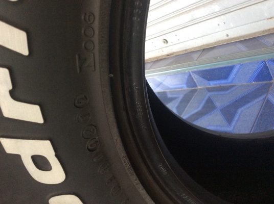 ขายยางbf a/t 265/75/16 สัปดาที่42ปี12 ลงพื้นกลางปี13