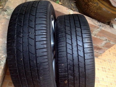 ล้อแม็กซ์ 2 วง ขอบ 16 ยางBrigedstone ดอกลึก PCD 4รู 100 ตจว ส่งได้ -ล้อแม็กซ์ 2 วง ขอบ 16 ยางBrigedstone ดอกลึก PCD 4รู 100 ตจว ส่งได้ ล้อล่ะ 1800 บาท พร้อมยาง เอา 2 วง ลดได้