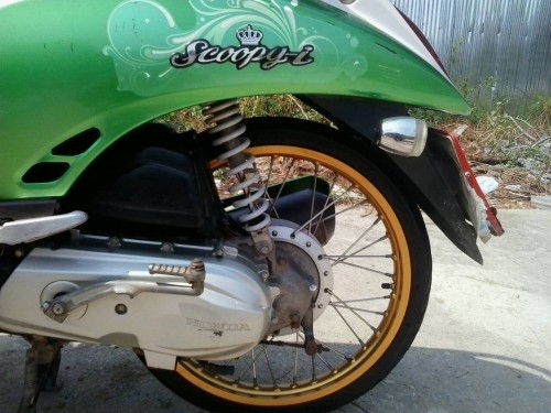 honda scoopy 110i สีเขียวขาว เครื่องเดิม เอกสารครบ 17500