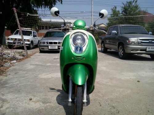 honda scoopy 110i สีเขียวขาว เครื่องเดิม เอกสารครบ 17500