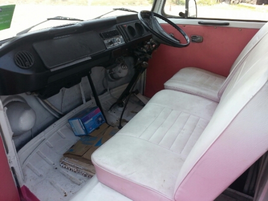 โฟค แตงโม สีชมพู เปิดข้างหลังคาได้ รถขับได้เลย