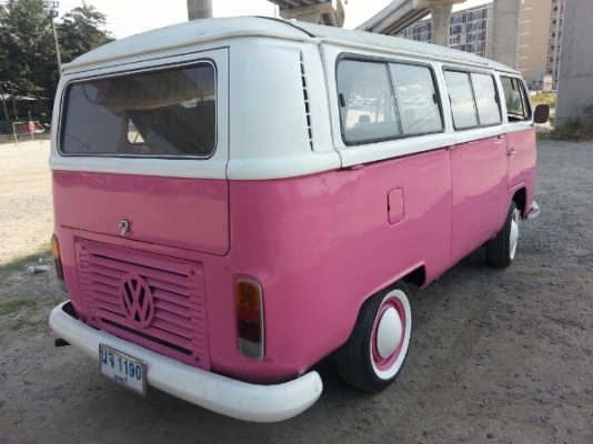 โฟค แตงโม สีชมพู เปิดข้างหลังคาได้ รถขับได้เลย