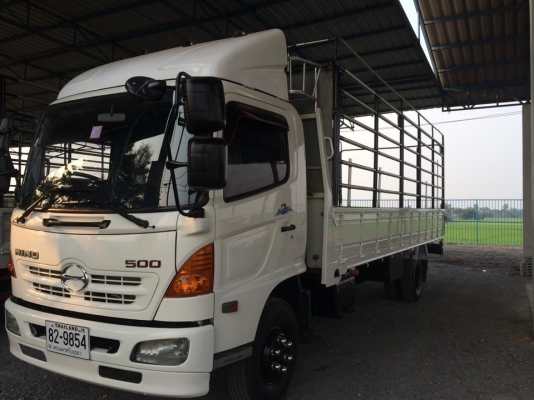 HINO FC4J ปี 51 เครื่องยนต์ 175 แรง กะบะพร้อมคอก ยาว 6.50 เมตร รถสวย สภาพดี พร้อมใช้งาน