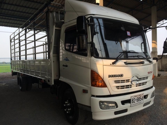HINO FC4J ปี 51 เครื่องยนต์ 175 แรง กะบะพร้อมคอก ยาว 6.50 เมตร รถสวย สภาพดี พร้อมใช้งาน