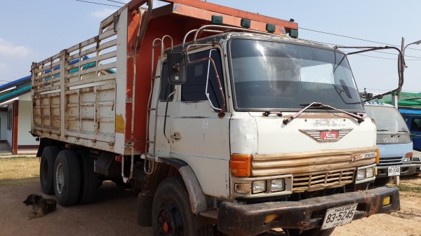 ขายด่วน HINOF18สองเพลาดั้มมีระบบลากลูกสภาพเดิมสุดๆโทร0843923995