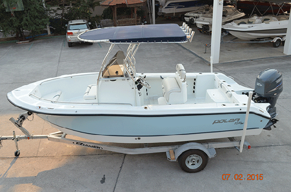 Polar 2100cc, 150 Yamaha 4 Stroke, new trailer and T Top