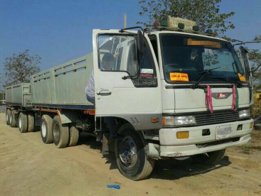 ***ขายแล้วครับขอบคุณ Truck2hand ขาย HINO FM3M 22ล้อ พ่วงแม่+ลูกดั้ม HINO FM3MNLD M10C-240HP เครื่องเดิม เกียร์เดิม 240แรง เครื่องแน่นดี แรงดี เกียร์ดีไม่หลุด ช่วงล่างเดิม คัสซีดี ยังสวย ไม่ปะไม่ดาม กระบะดั้มข้างเรียบ "อู่หน้าพระลาน" สภาพดี พ