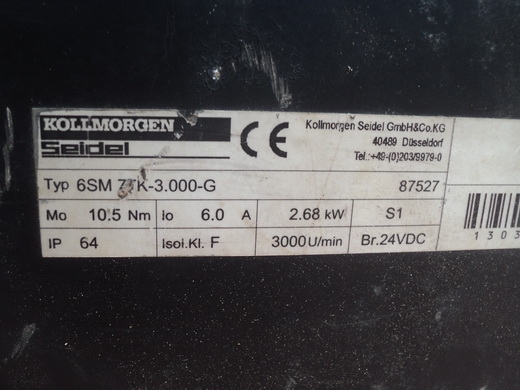 servo motor 2.68kw 3000 rpm