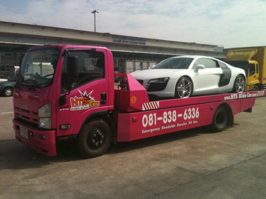 ขายรถสไลด์ isuzu nqr 175  ถาดนอนพื้นสภาพสวยพร้อมใช้