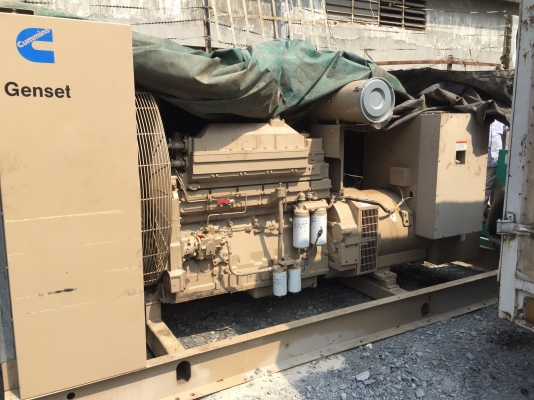 ขายเครื่องปั่นไฟcummins kta19 500 kw เก่านอก พร้อมใช้งาน