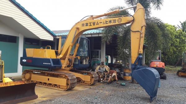 PC 100-3 เก่าญี่ปุ่นสวย ราคาไม่แพงเครื่องดีจริง ปั้มดี โซ่หนา ทำงานดีมากๆ