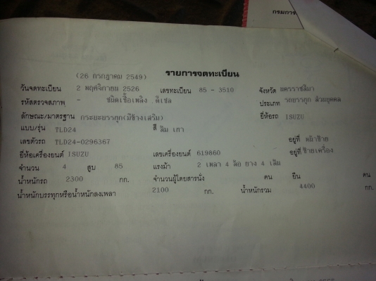 ขายรถบรรทุก 4 ล้อ ISUZU