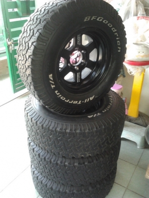 TE37 + BF All 265/75/16 สภาพดี พร้อมใช้งาน 1ชุด