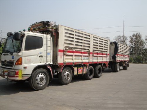ขายรถพ่วง HINO MEGA 260 Euro2 แม่ 2 คานหน้า ปี 2546