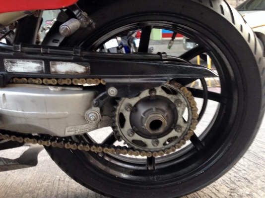 CBR400 ทำ Proarm โช๊ค Up side down