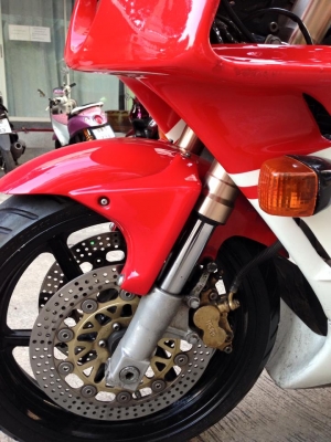 CBR400 ทำ Proarm โช๊ค Up side down