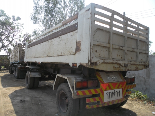 ขายรถ็พ่วงดั้ม MITSUFUSO TD แม่ลูกดั้มสภาพพร้อมใช้เดิมๆทะเบียนเต็ม