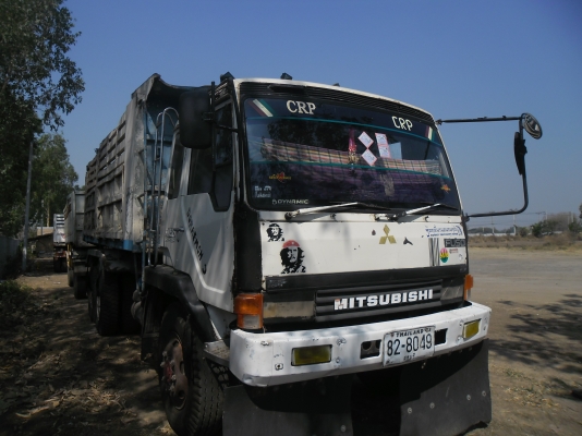 ขายรถ็พ่วงดั้ม MITSUFUSO TD แม่ลูกดั้มสภาพพร้อมใช้เดิมๆทะเบียนเต็ม