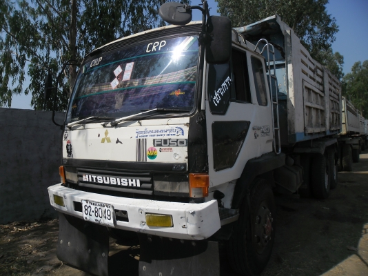 ขายรถ็พ่วงดั้ม MITSUFUSO TD แม่ลูกดั้มสภาพพร้อมใช้เดิมๆทะเบียนเต็ม