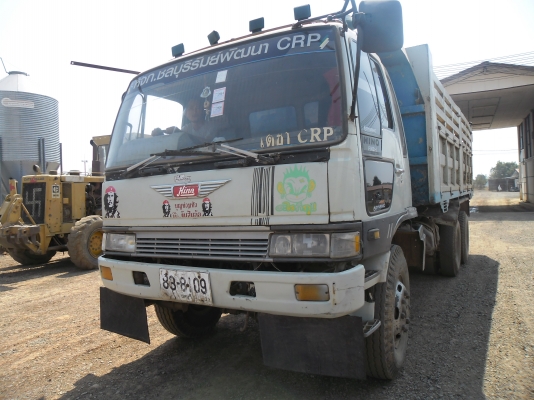 ขายรถบรรทุกดั้ม 2 เพลา HINO FM3H เดิมๆสภาพพร้อมใช้ยางดีคัสซีสวยทะเบียนเต็ม